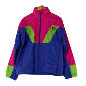 vintage 90s cycling windbreaker Performance bike wear colorblock size M